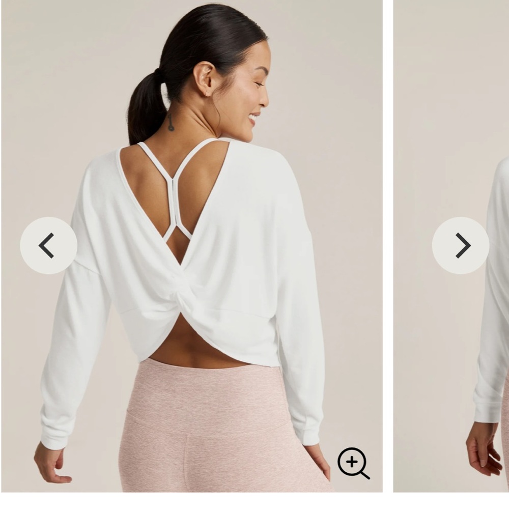 Beyond Yoga Do The Twist Cropped Pullover